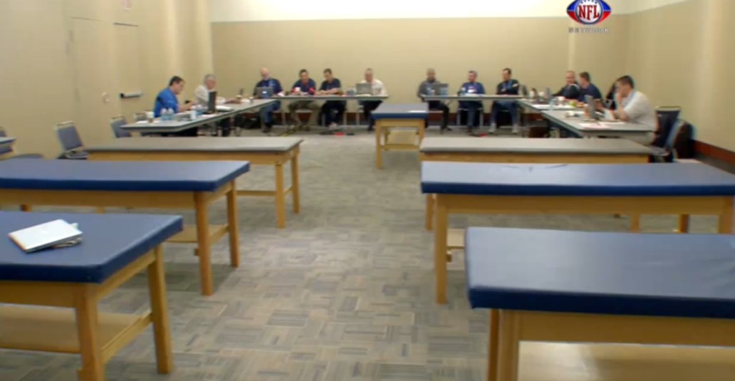 The exam room: Just one of the hurdles a combine invitee faces this week.